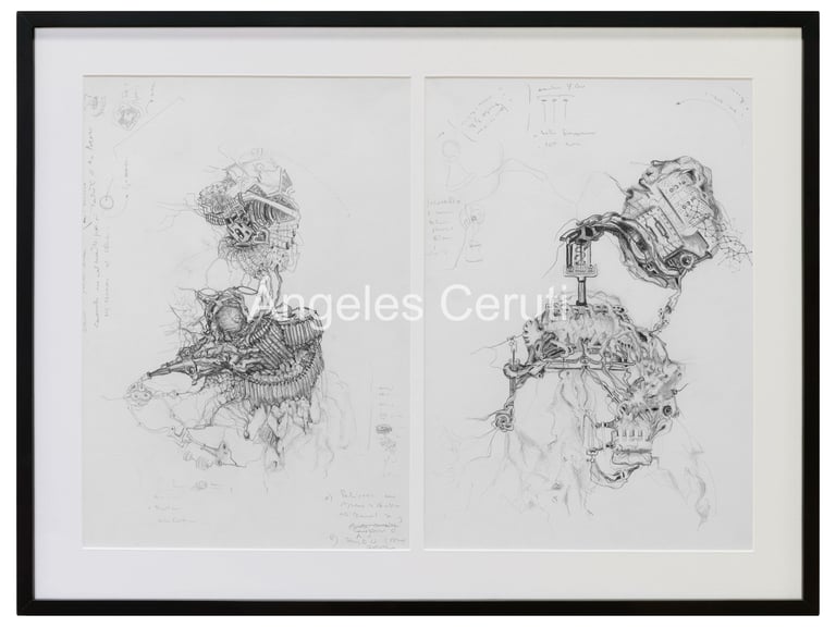 Dibujo en grafito en premio Henry Moore