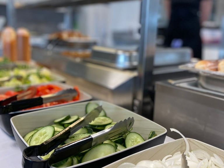 Burger zum selbst Belegen Gemeinschaftsverpflegung