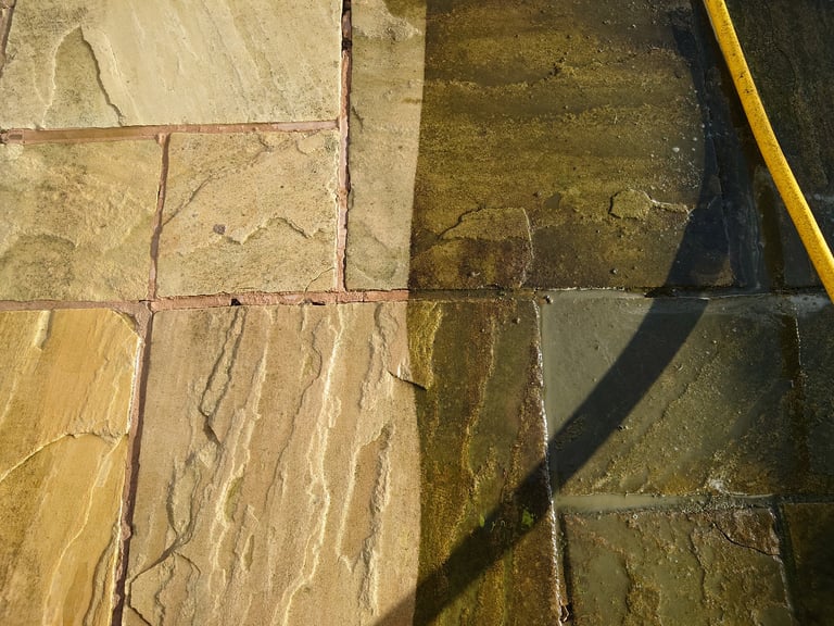 patio transformation clean