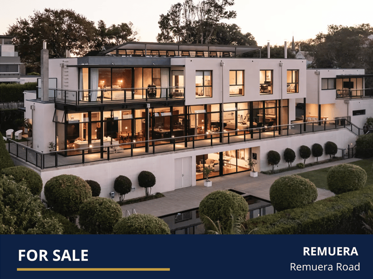 Modern architectural masterpiece for sale in Remuera