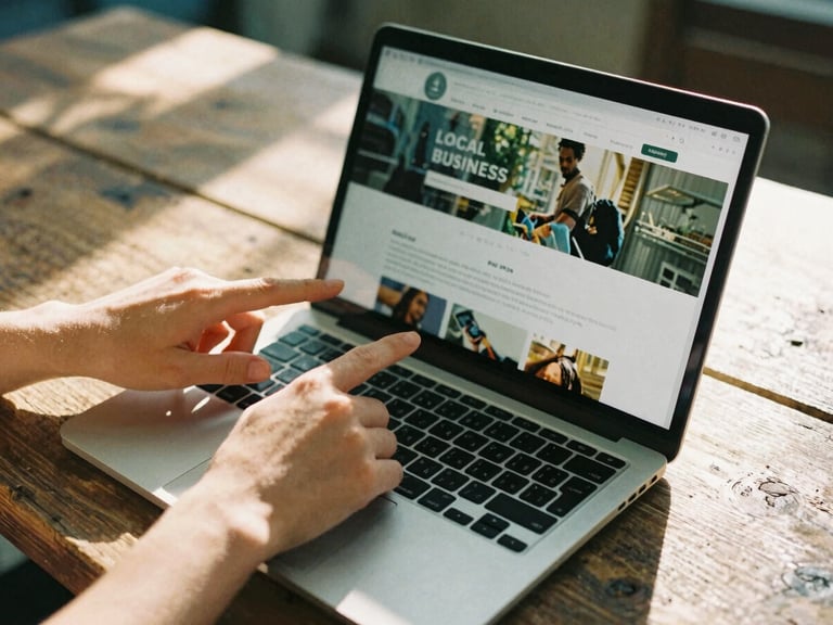 Showing a client how to build their own website