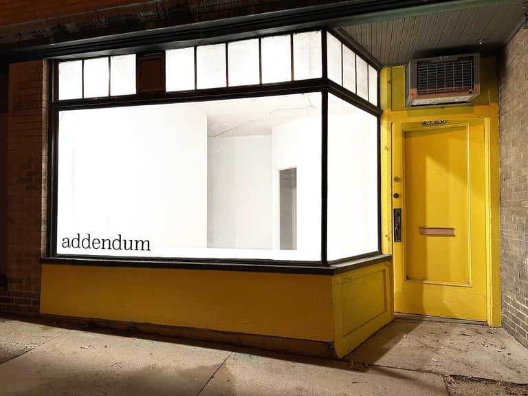 Exterior view of Addendum Gallery