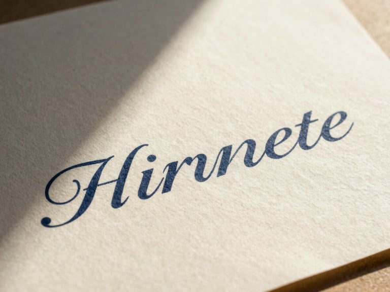 Textured close-up of heavy cotton paper with elegant typography, soft shadows, warm natural light, high-contrast editorial style.