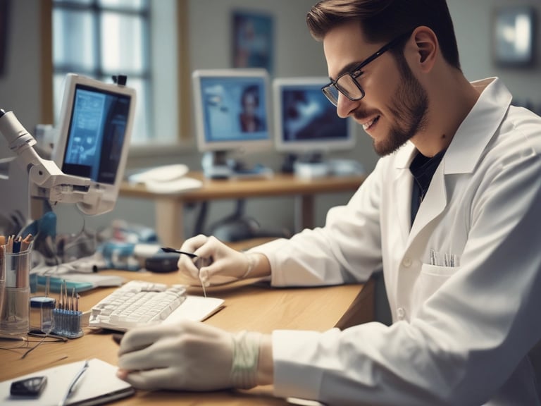 A cheerful dentist holding multiple webinar tickets symbolizing bundled access benefits.