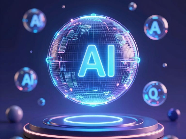 Conceptual 3D render of interconnected nodes forming a dynamic network, glowing blue pathways, clean studio lighting, macro depth of field