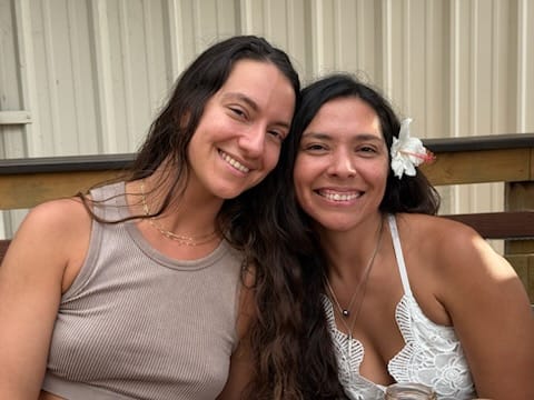 Crystal with friend