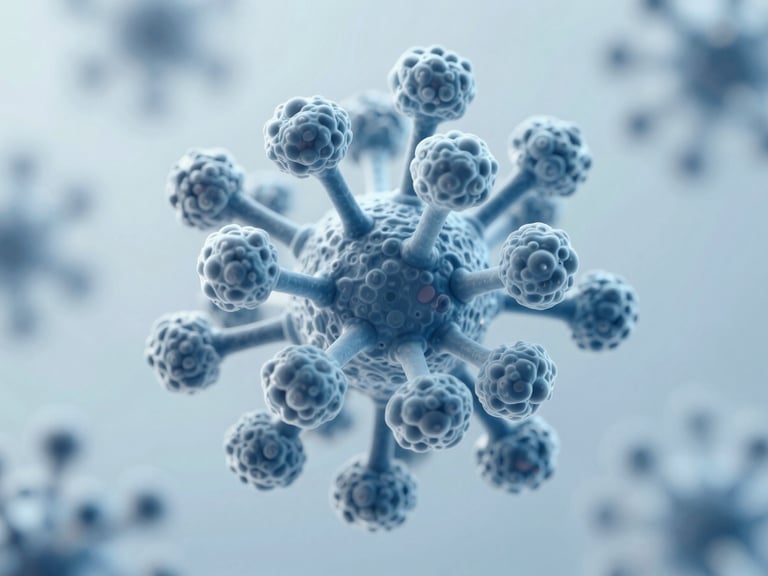 Macro photography of purified botulinum neurotoxin complex, highlighting the absence of unnecessary proteins, under cool, crisp studio light.