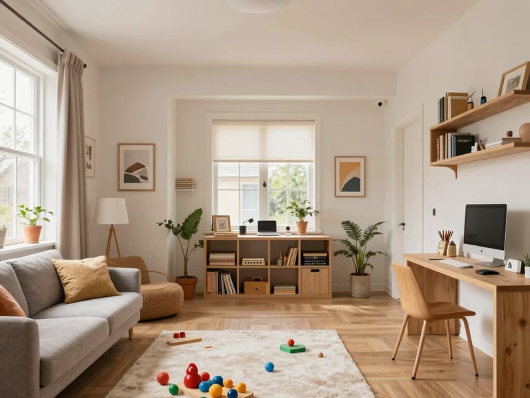 Bright living room with modern inventory