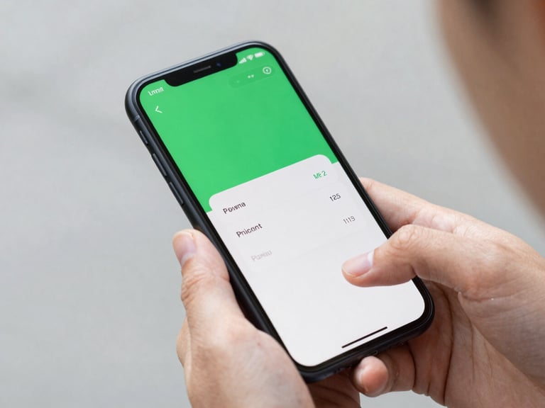 Vibrant close-up of hands holding a smartphone displaying a clean green digital ticket, bright daylight, modern mobile-first perspective, 35mm