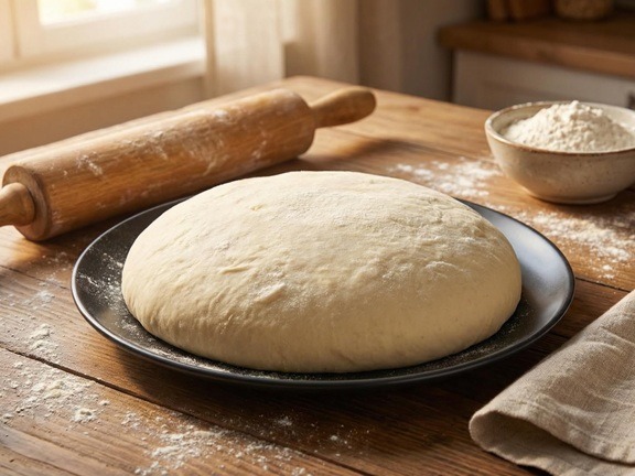 Mediterranean recipe for homemade pizza dough