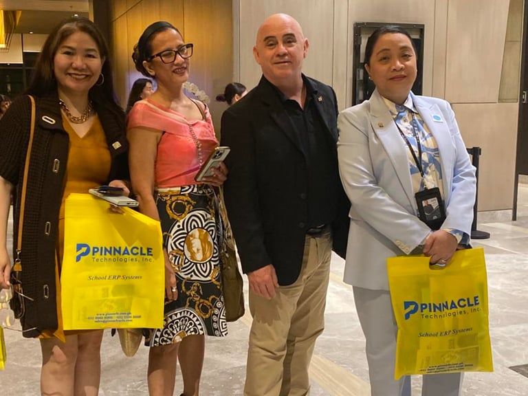 Vice President Dr. Ema Guitierrez and Senior Vice President Jerry L. Romo with PCCI officials