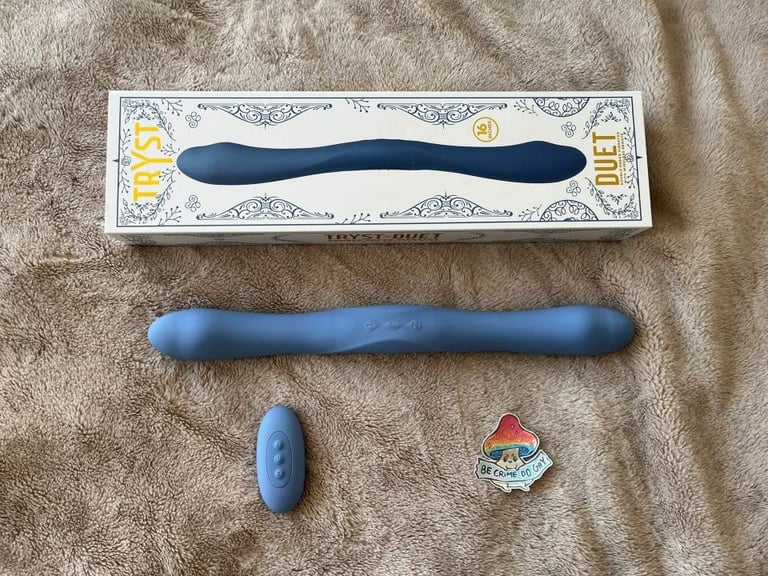 Doc Johnson Tryst Duet vibrator with wireless remote control.