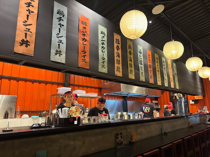 Kenji Ramen Bali Seminyak modern Japanese restaurant dining atmosphere design