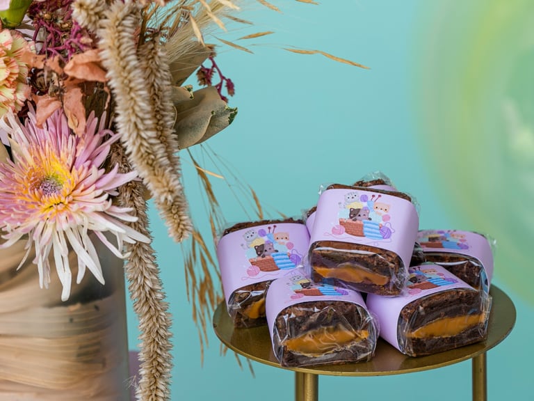 Brownie gourmet recheado da Petit Gourmet para aniversário infantil no Rio de Janeiro