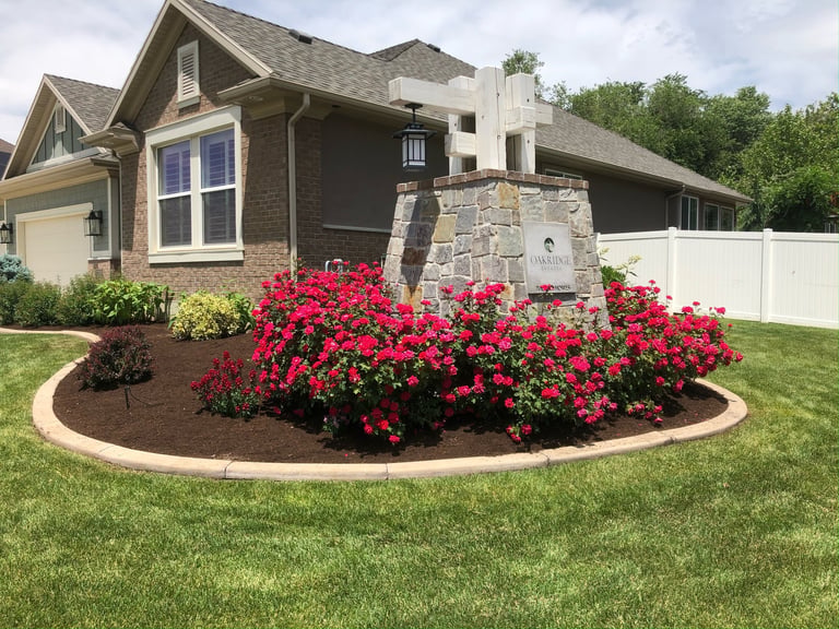 Flower bed maintenance 