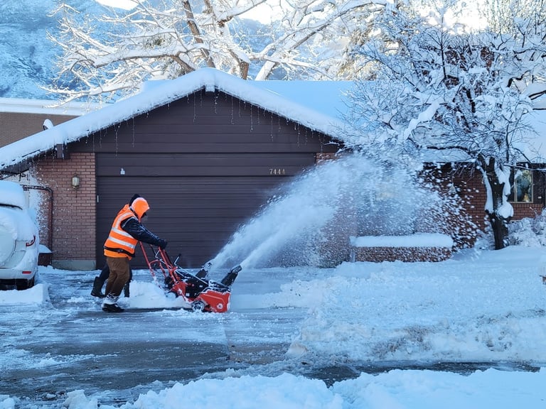 Residential snow removal company cost