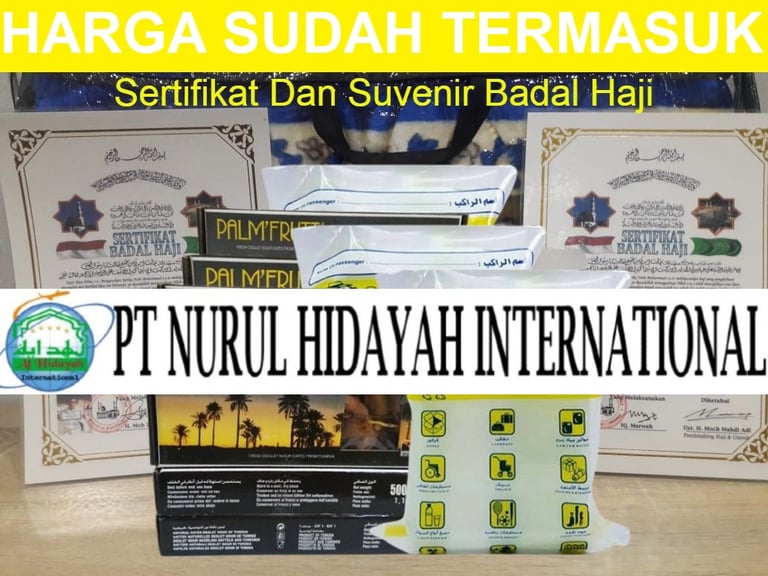 sertifikat dan suvenir badal haji