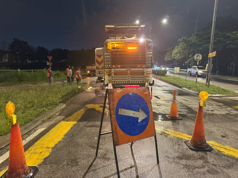 Roadworks - Mill & Pave
