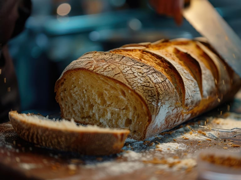 bread slices and crumb structure 