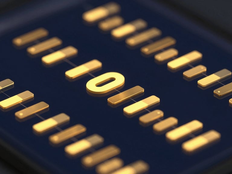 High-fidelity software interface mockup showing a modern deal-flow pipeline, sharp golden-yellow data metrics, sleek dark navy background