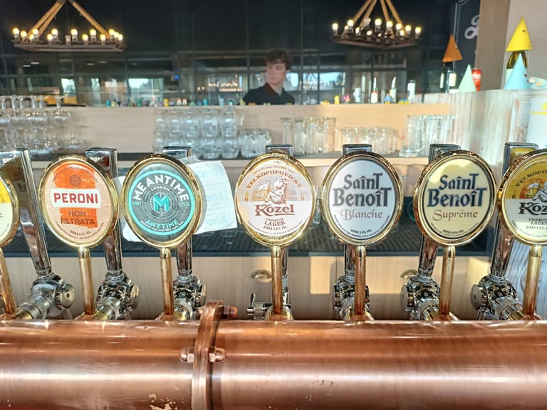 Selezione di birre alla spina disponibili nel locale Birra & Brace