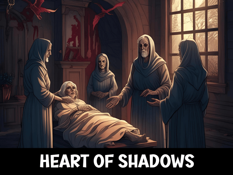 a group of people in robes and robes standing around a man in a hospital