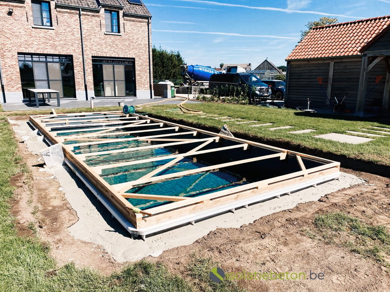 aanvullen isolatie zwembaden schuimbeton