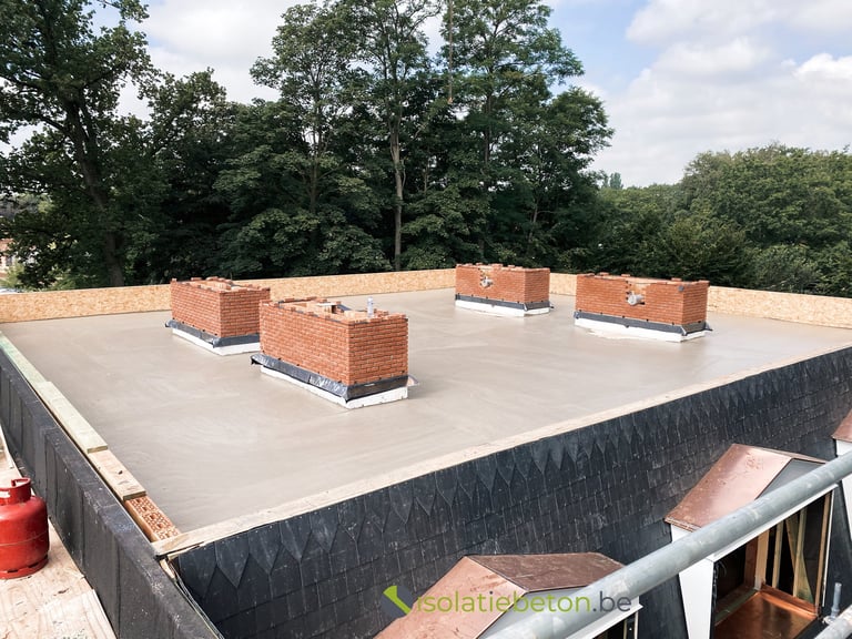 Hellingsbeton, schuimbeton nieuwbouw