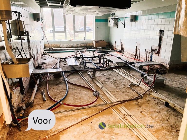 Isolatie uitvulling schuimbeton