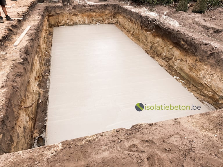 fundering isolatie zwembaden schuimbeton
