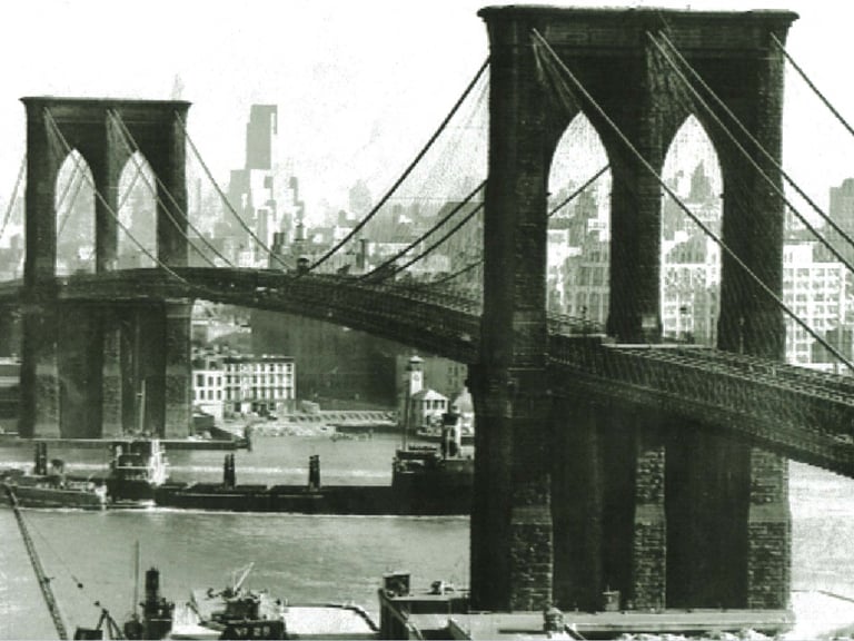 Brooklyn Bridge - Manhattan view-1948 pic