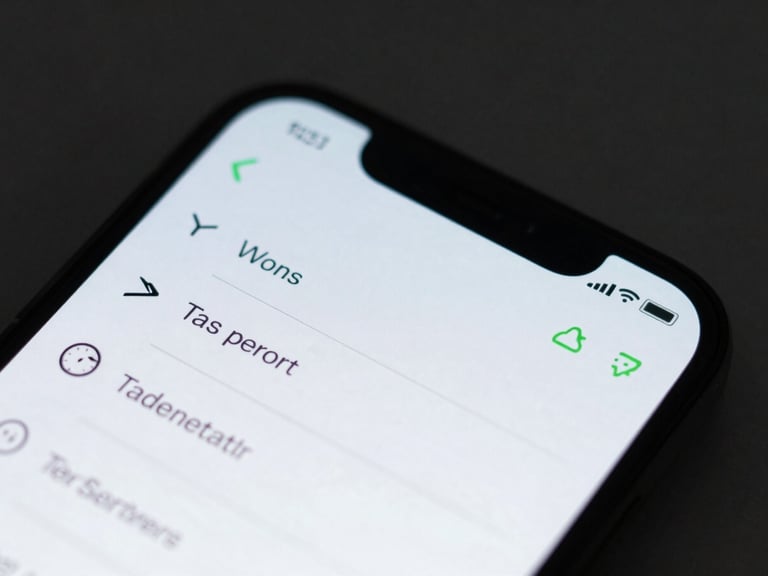 Macro shot of a sleek Android phone displaying a minimalist task management interface, cool studio lighting, selective green neon accents, 35mm