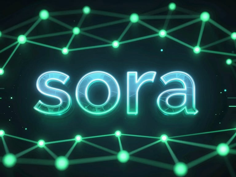 Sleek 3D render of glowing digital nodes and emerald green network lines, dark fintech aesthetic, sora typography, 8k