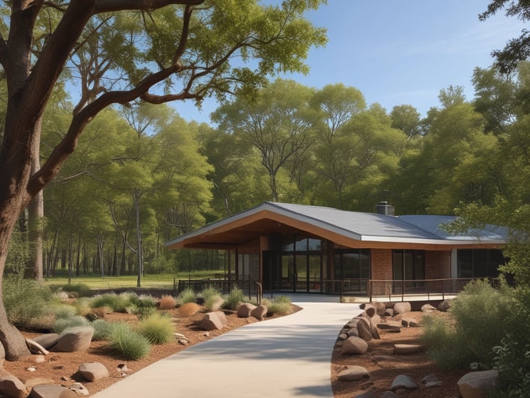 A gentle mother cow with her calf resting peacefully in a sunlit Illinois meadow.