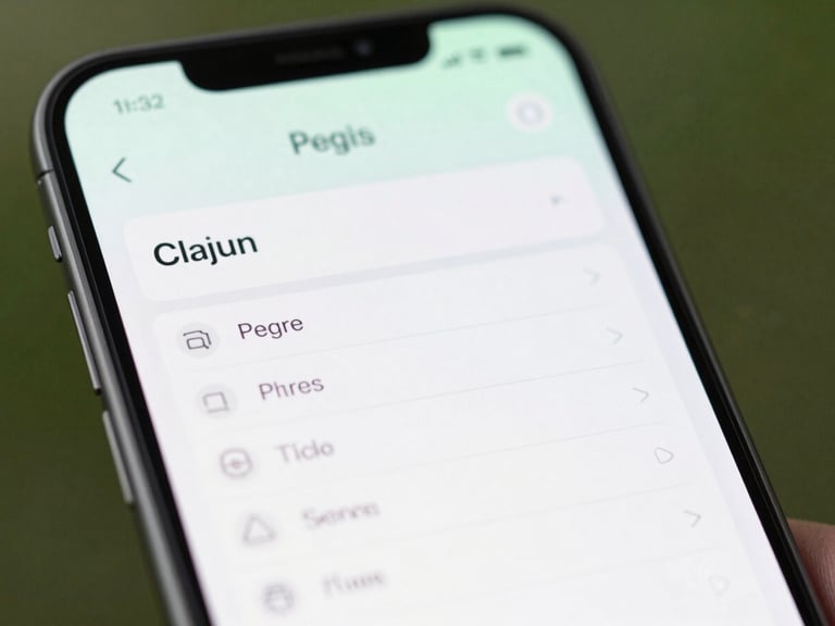Macro shot of a clean mobile interface displaying structured data on a modern device, crisp natural daylight with subtle green ambient backlighting, Swiss minimalist aesthetic