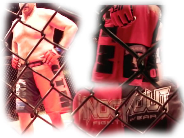 a man in a caged caged in a caged cage