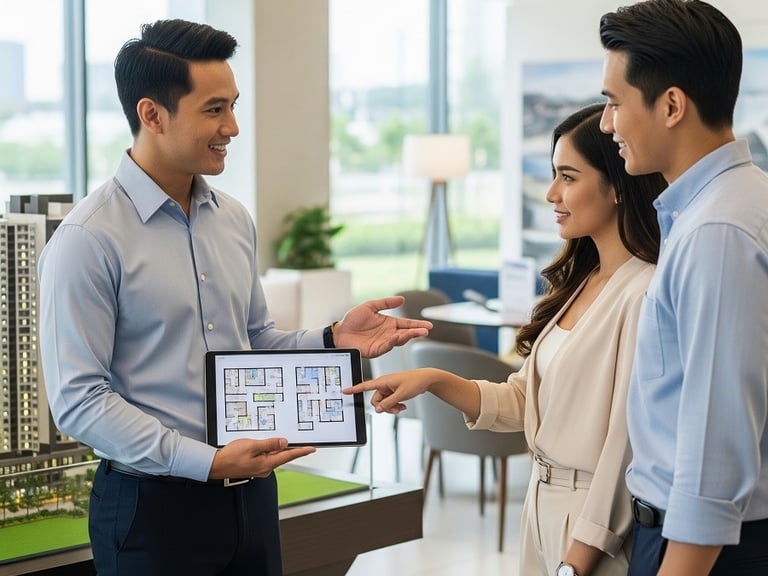 Property viewing for customers investing in Bukit Chagar near RTS