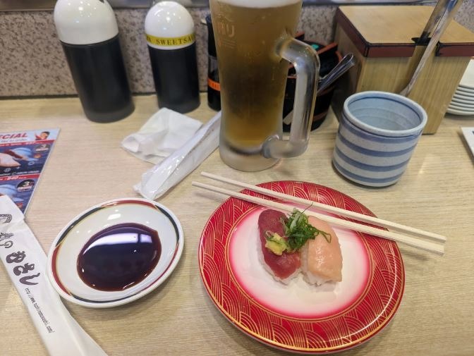 Musashi Sushi restaurant in Kyoto