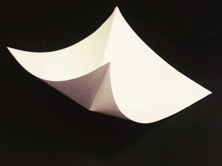 Origami as a fold like Deleuze