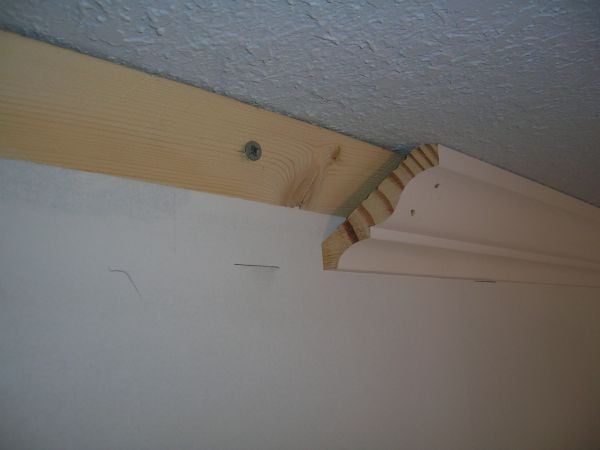 crown molding backer board