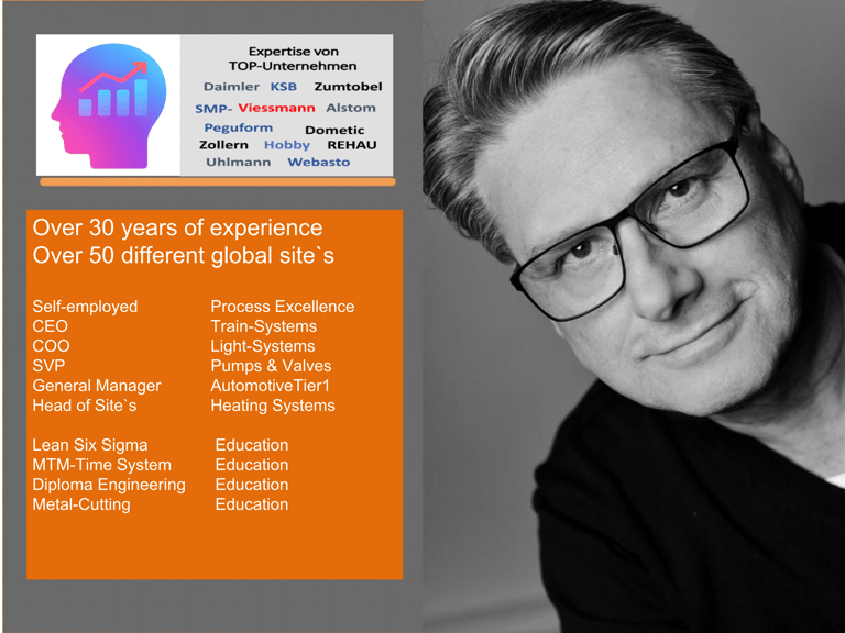 Expert for Process Optimization and Operation Excellence with Coaching and Interim Manager
