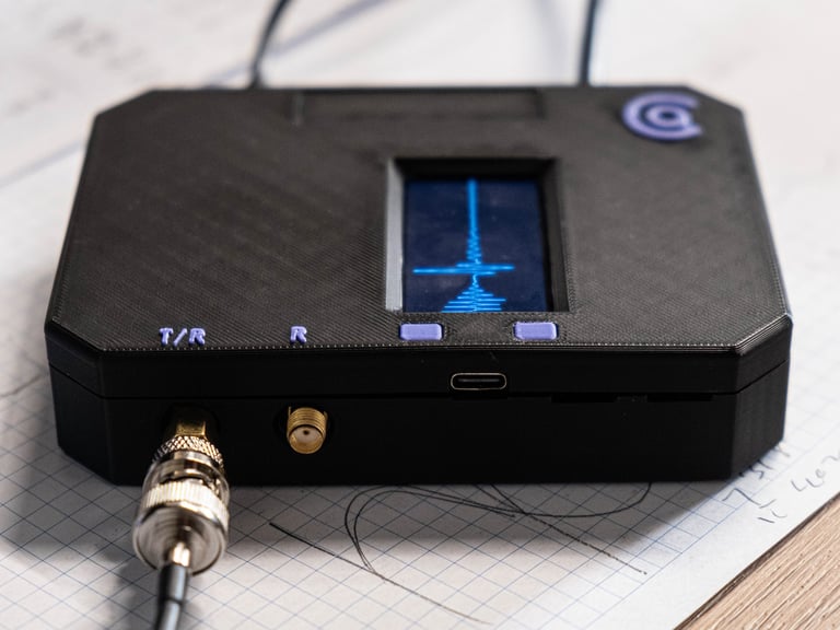 Acoustic signals generated from a battery