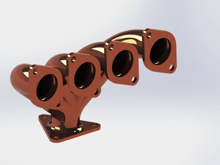 design and analysis of exhaust manifold