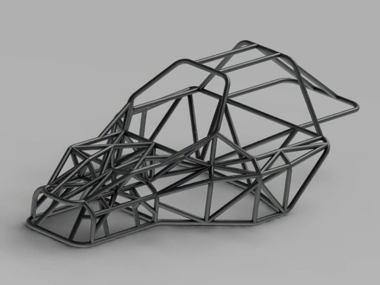 design and analysis of atv chassis frame