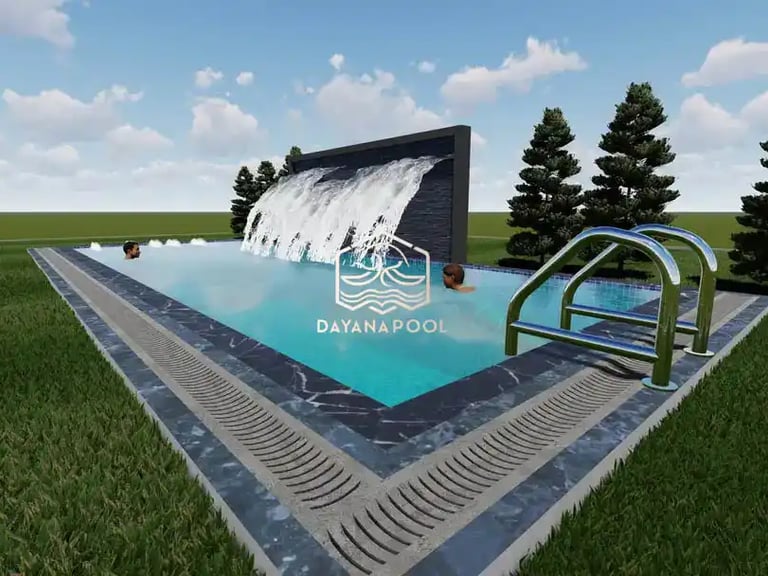 Desain 3D kolam renang impian di Bandung oleh DayanaPool.