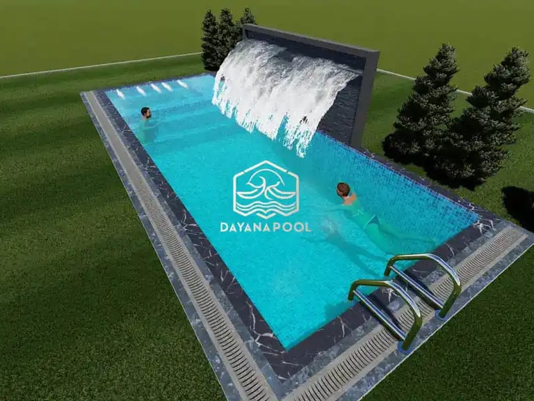 Desain 3D kolam renang impian di Bandung oleh DayanaPool.