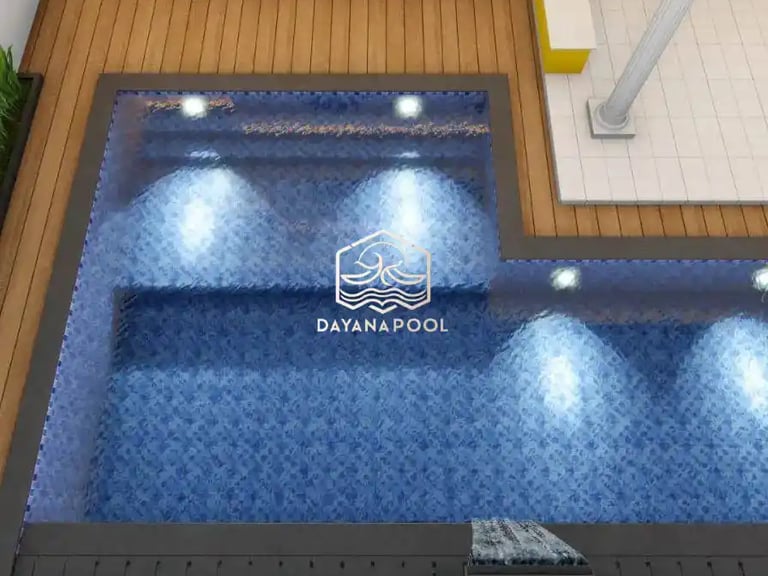 Desain 3D kolam renang impian di Bandung oleh DayanaPool.