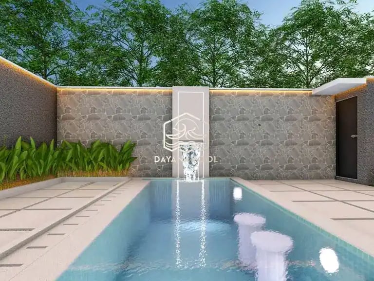 Desain 3D kolam renang impian di Bandung oleh DayanaPool.