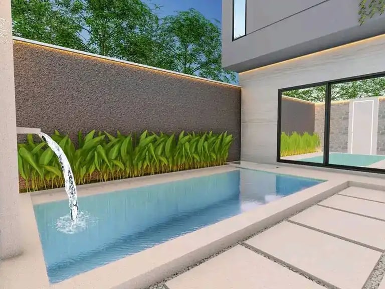 Desain 3D kolam renang impian di Bandung oleh DayanaPool.