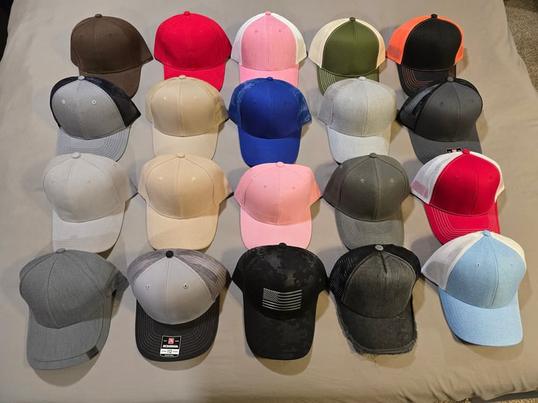 In Stock Hats (Fronts)